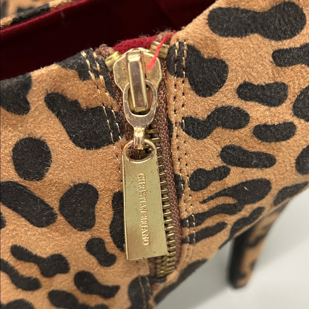 Christian Siriano Leopard Heeled Boots Booties 9.5 NWT - Picture 8 of 14